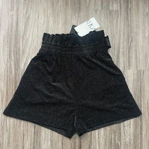 Zara Shorts | Black Zara Sparkly Shorts! | Color: Black | Size: M
